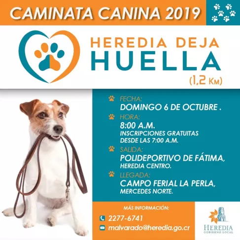 Caminata canina y Feria de salud y recreación animal 